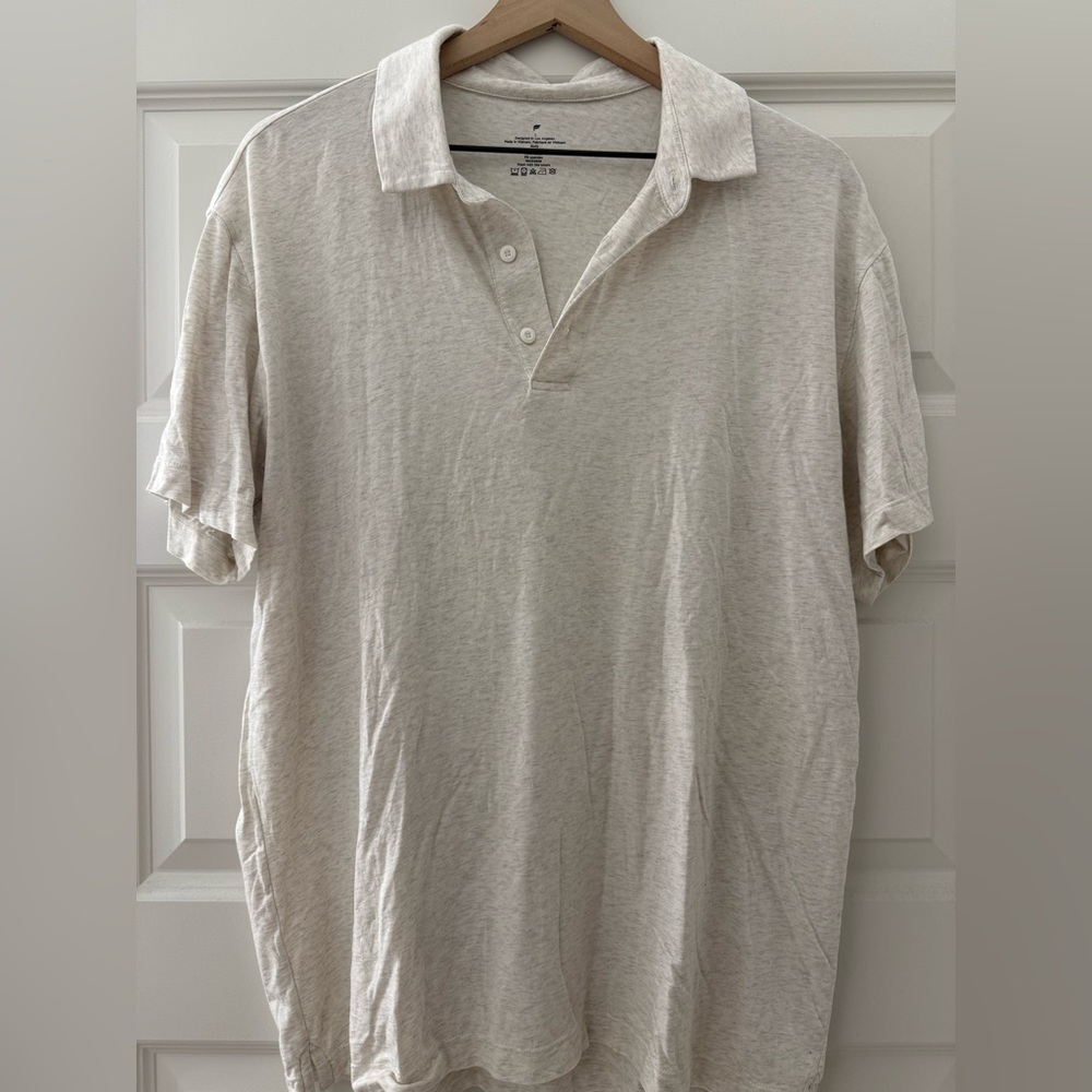 Men's Fabletics Beige Polo Shirt